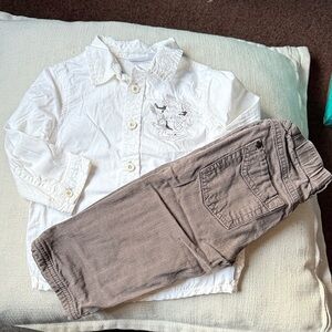 Mexx White and Brown Kids Matching Set